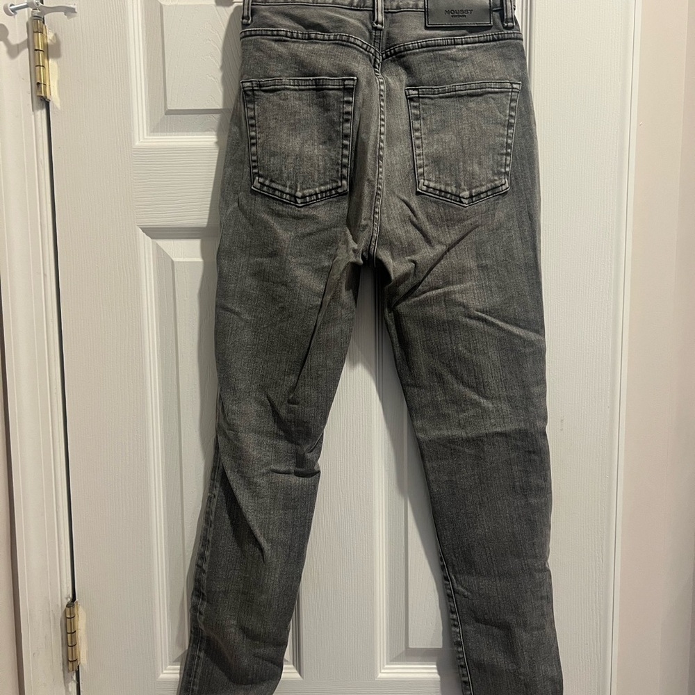 Moussy Vintage, high rise Slim Straight Gray Jeans worn once - Picture 3 of 5